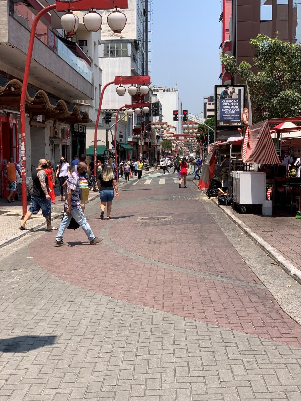 Liberdade Street in Sao Paulo