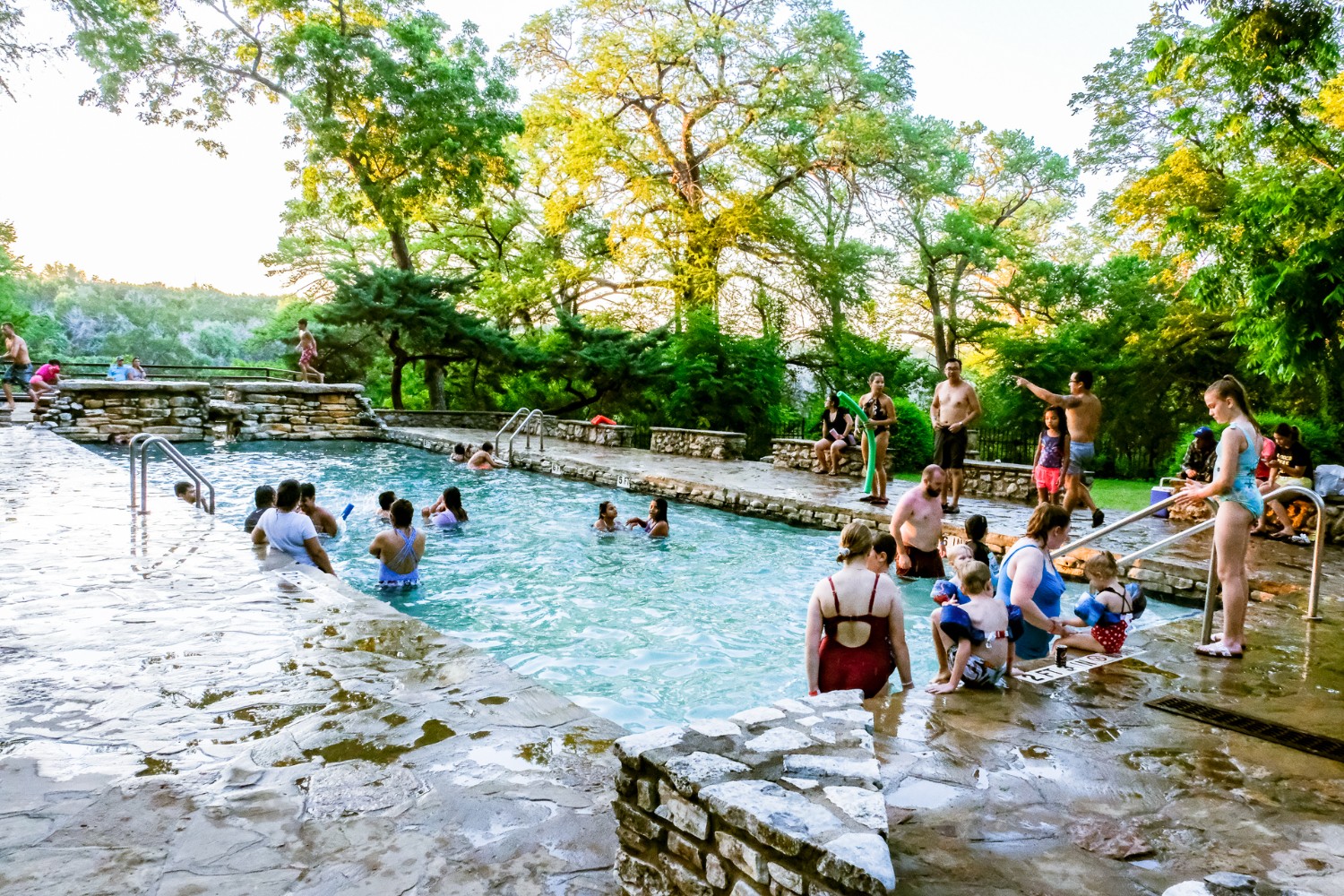 swimming pool near a campground