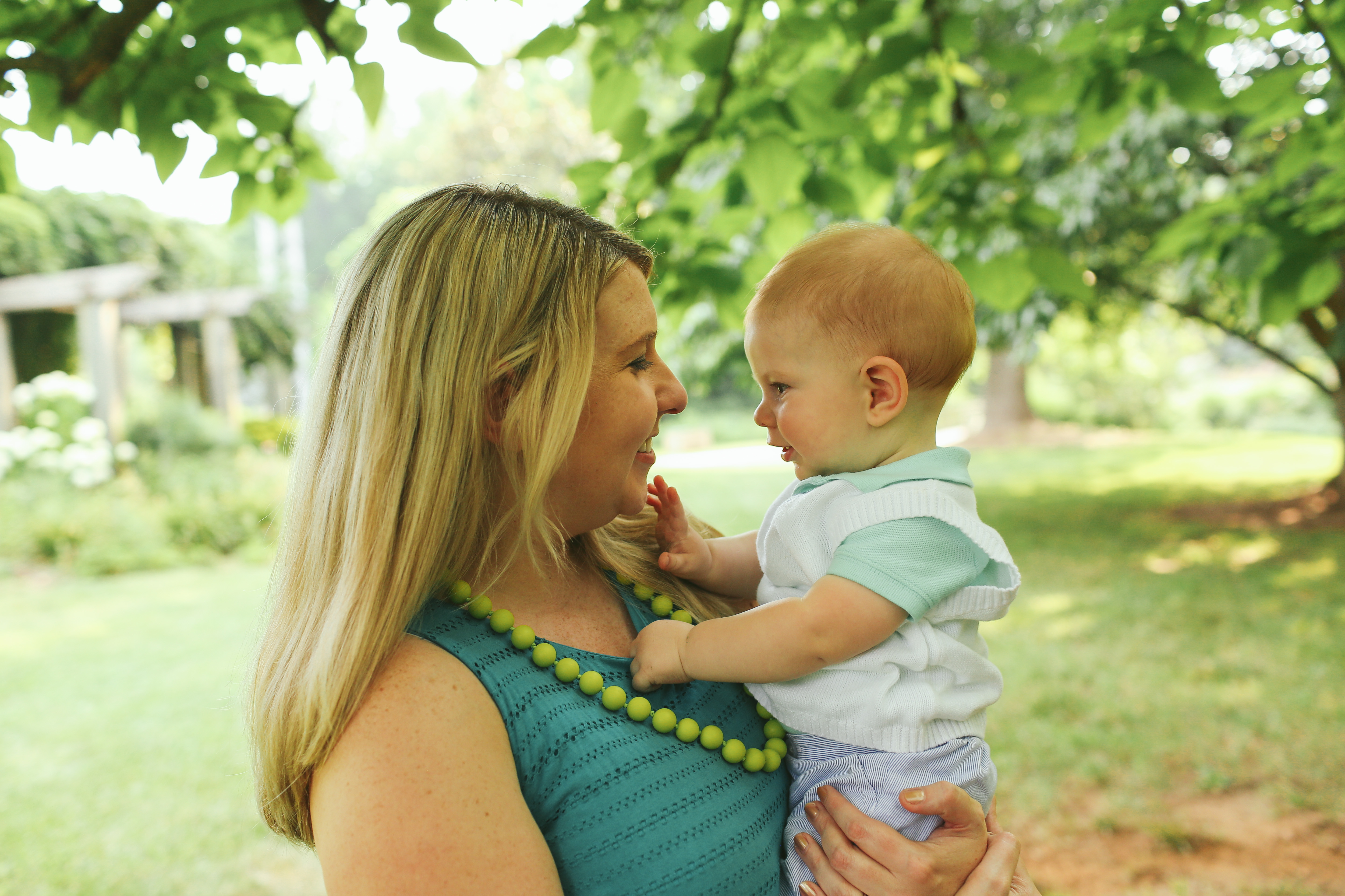 Jennifer Bringle with her son