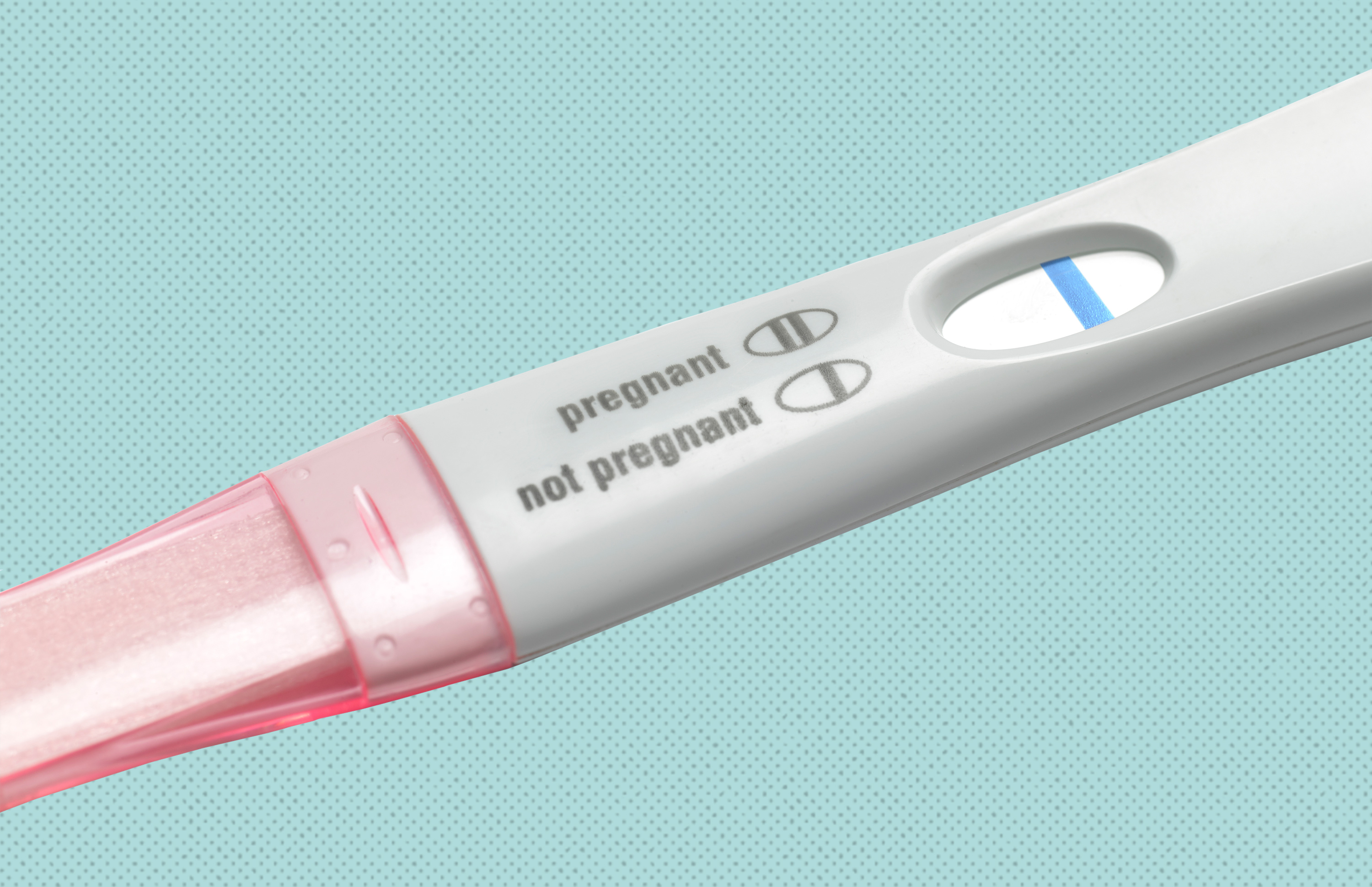 pregnancy test showing negative