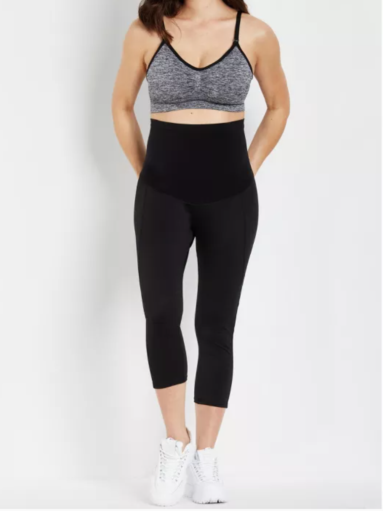 Motherhood Maternity Secret Fit Belly Cool Performance Cropped Maternity Leggings