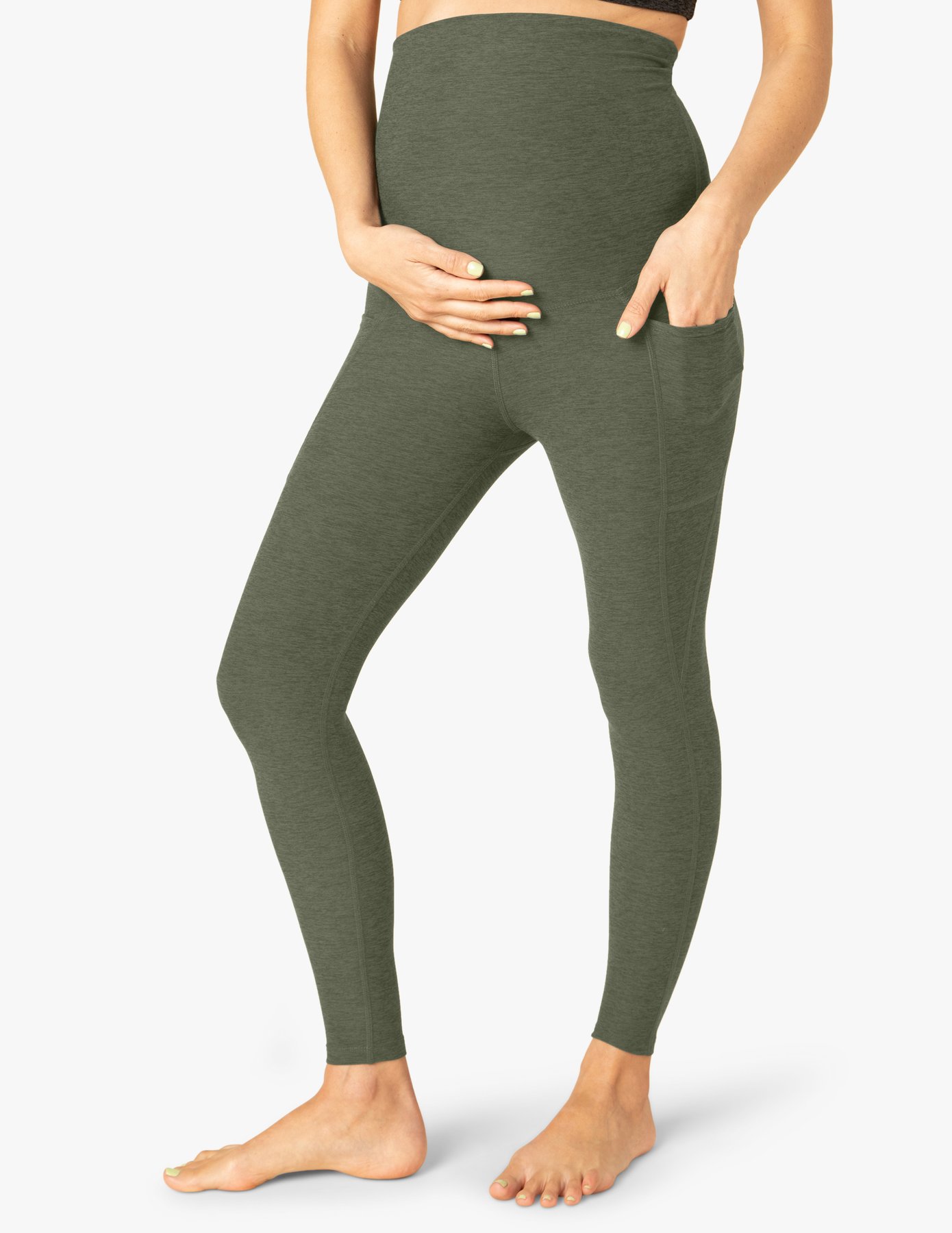 Spacedye Love the Bump Maternity Pocket Midi Legging