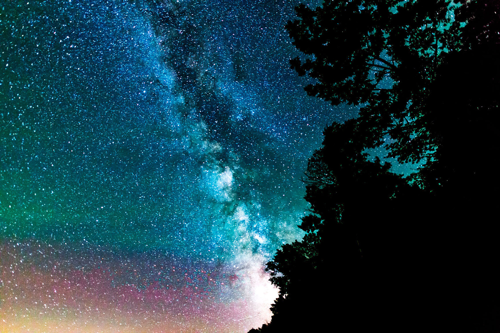 The Milky Way During The Perseids Meteor Shower In August